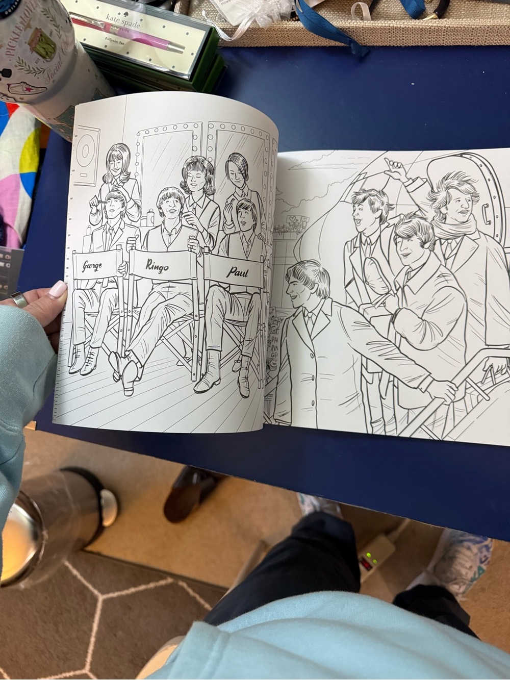 The Beatles Coloring Book with Rainbow Markers - Multi - Picture 7 of 10